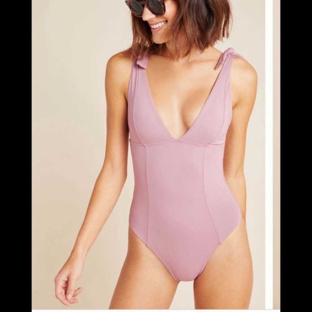 L Space Isabelle One Piece Swimsuit Rose 4 New